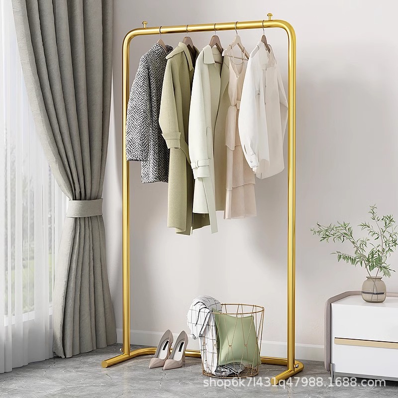 옷 옷걸이 바닥 침실 간단한 가구 옷 옷걸이 실내 방 옷 선반 랙 로드