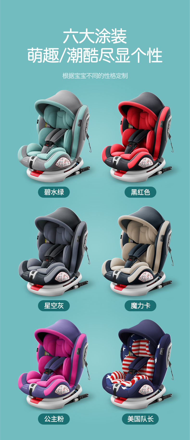 Child Seat Car Baby Baby Car 360 Rotation Simple Portable Seat 0-12 Reclining