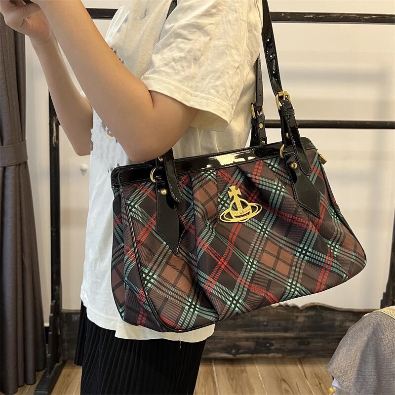 Niche Empress Autumn/Winter Large Saturn Suede Hobo Bag Single Shoulder Underarm Bag Genuine Leather Large Capacity Tote Shopping Bag