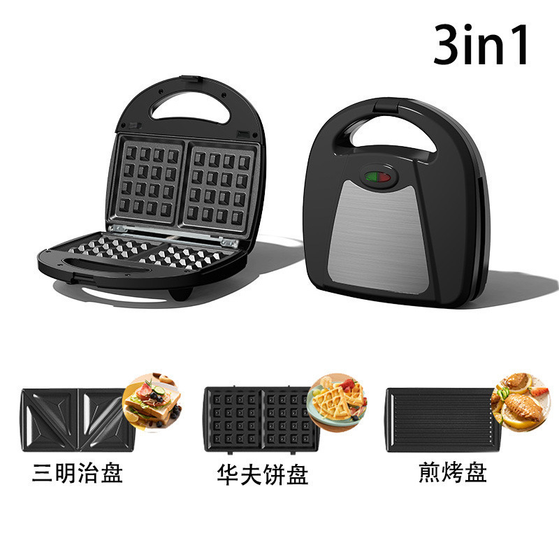 十合一早餐机多功能三明治机华夫饼机家用面包机甜甜圈机早餐机无|undefined