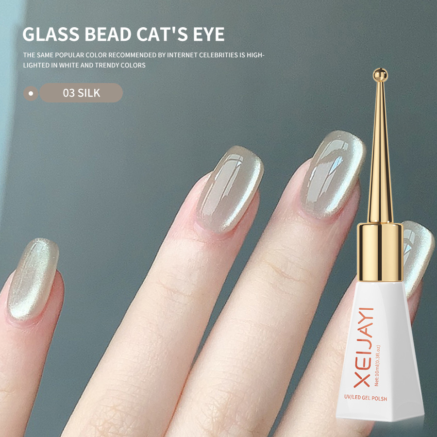 Sum bottle porcelain white glass bead cat eye 03