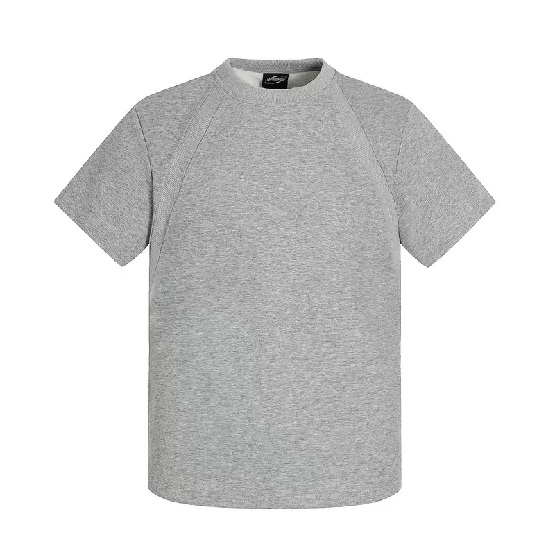 Футболка с короткими рукавами F6627 Street Trend Neutral Deconstruction Splicing Design High-end Men's Fit Box Edition Space Cotton