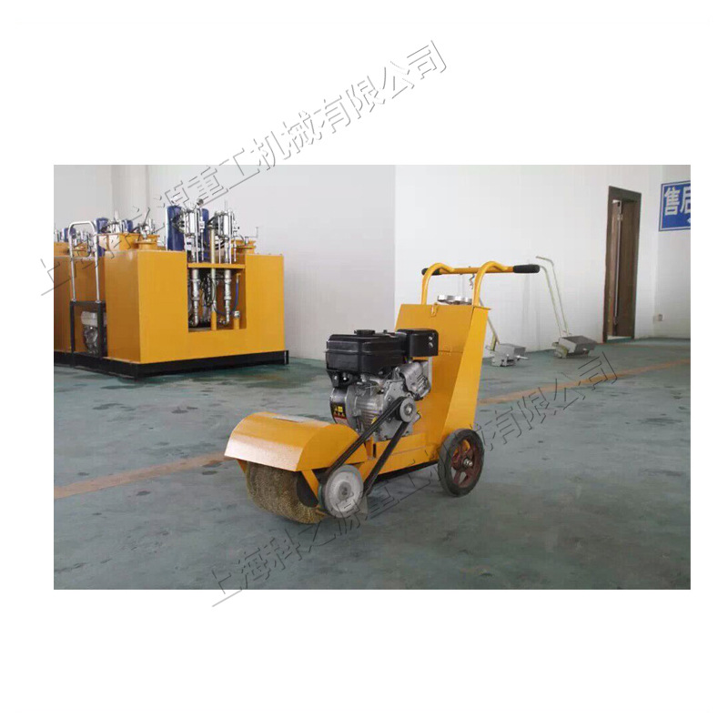 小型可调节高压路面清扫机 地面灰浆清理机 手推式汽油公路扫路机