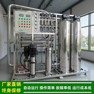 绿健纯化水系统500L制药行业用双级反渗透纯水设备达药典标准定制