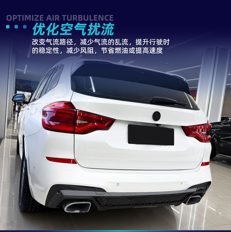 Suitable for BMW X3 G01 M Sport 2018-2021, X3M style rear lip spoiler, for cross-border modification