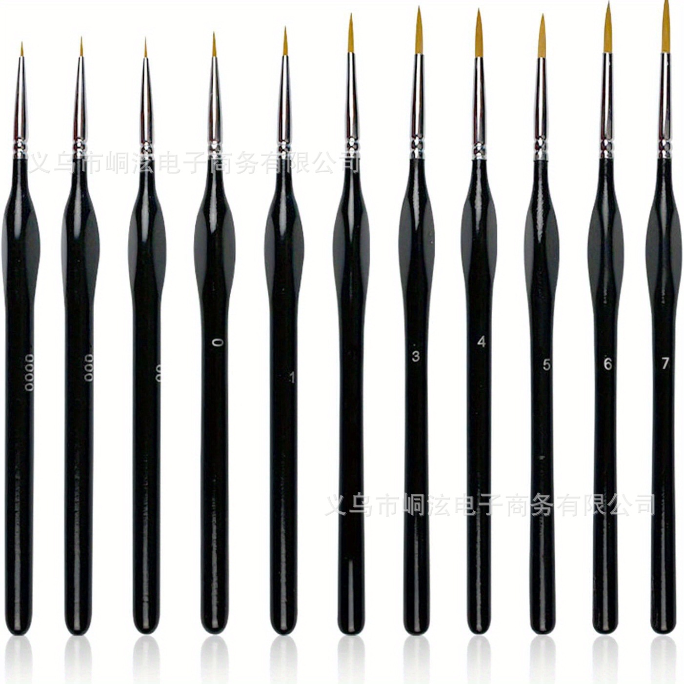 11 삼각형 검은 후크 세트