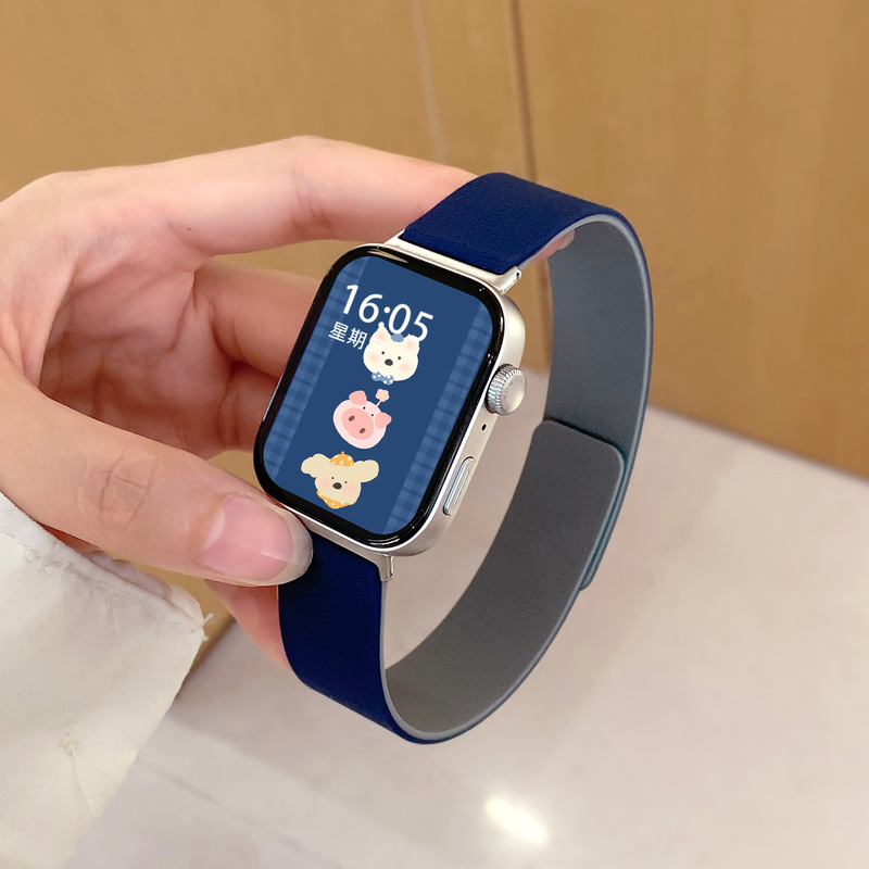 适用于小米手环9/8pro表带新款荔枝纹软磁吸红米watch4/5运动表带|undefined