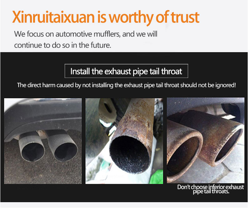 Suitable for 2020-2022 Toyota Rav4 Rongfang Round Tail Throat Wilanda Original Car Stainless Steel Exhaust Tail Throat