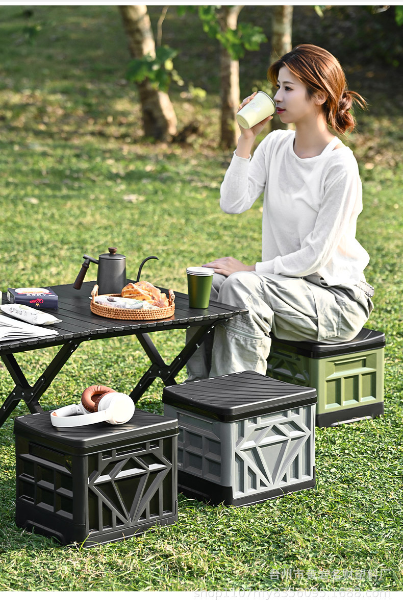 Outdoor Car-Mounted Toilet Portable Folding Toilet Toilet Hardener Emergency Camping Self-Driving Travel