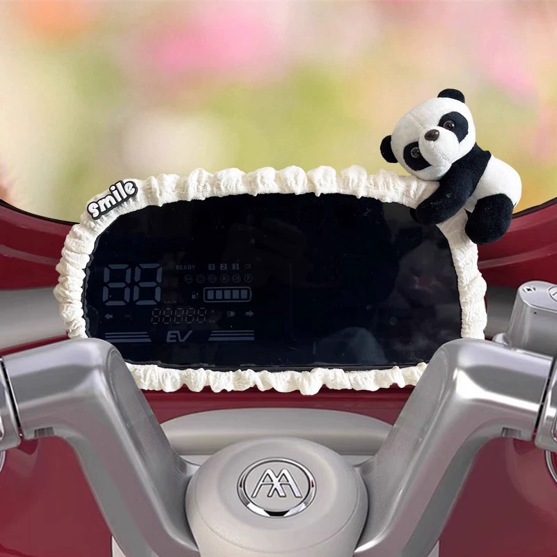 Electric three-wheeled bike, dial, cartoon protective case, cute universal accessory