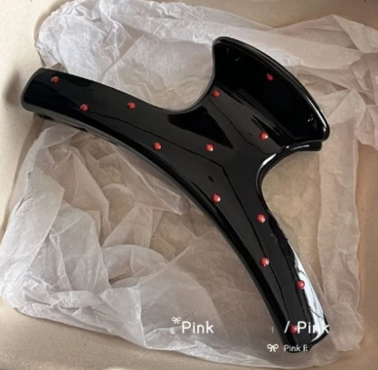 Pinza de Garra con Moño de Gato Grande de Materiales Mixtos para Mujeres