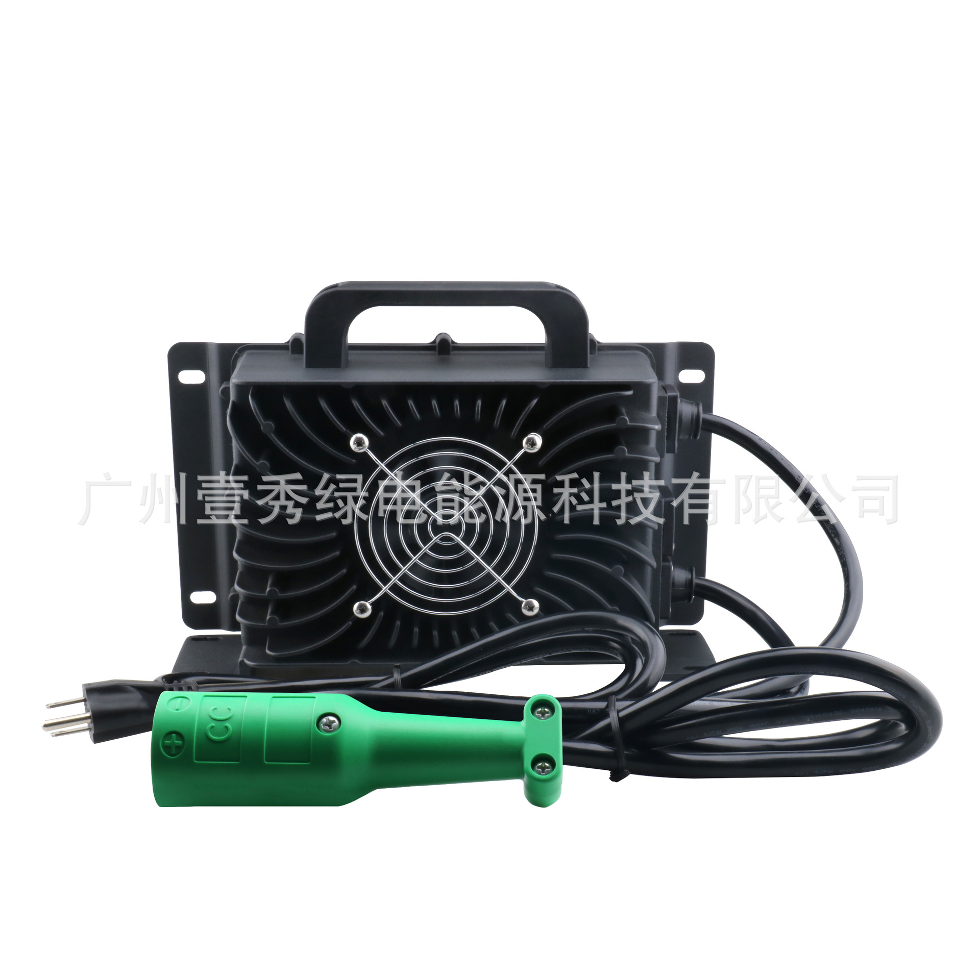 1200W IP67防水等级 48V 20A 绿大圆头高尔夫球车电池 车载充电器