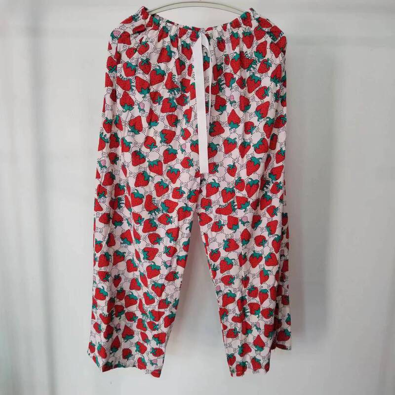 Summer New Cotton Silk Women's Casual Pants Cotton Silk Outer Wearing Beach Thin Double Pocket Tut Pants High Waist Simple