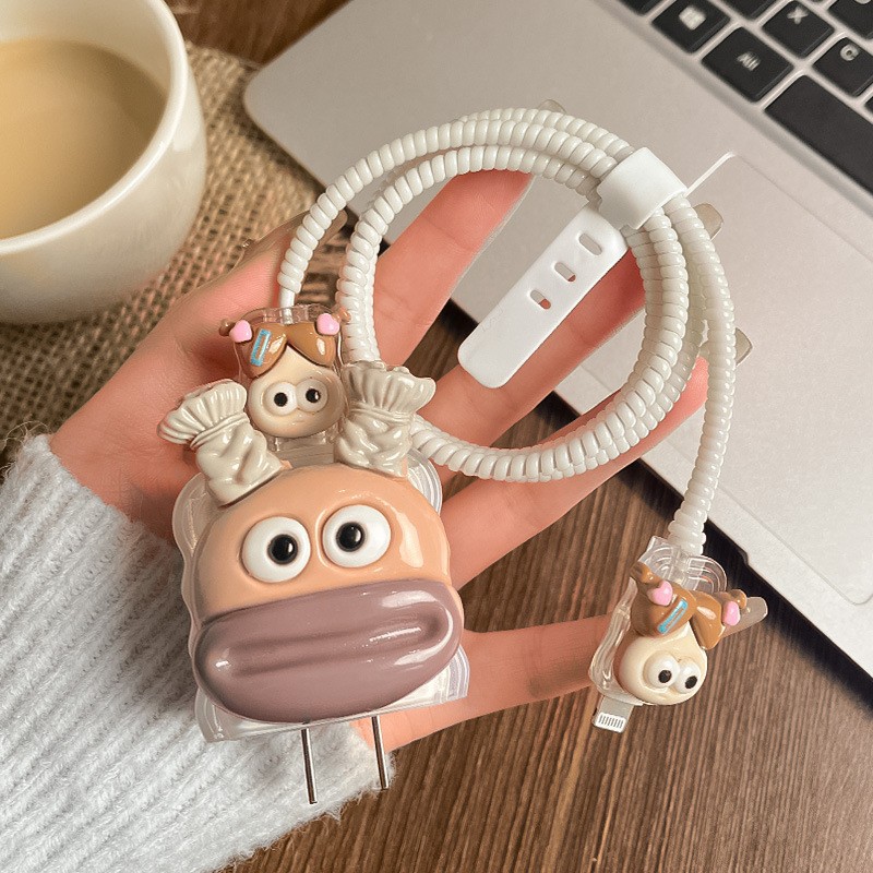 Funda protectora para cable de datos, compatible con el cargador Apple 13/15 y la funda protectora antiplegable para cable de datos de teléfono móvil.