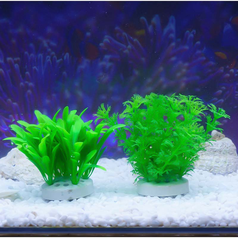 Hierba de plástico decorativa flores, plantas, peceras, paisajismo, suministros de flores falsas, plantas acuáticas simuladas al por mayor, plantas acuáticas simuladas especiales transfronterizas