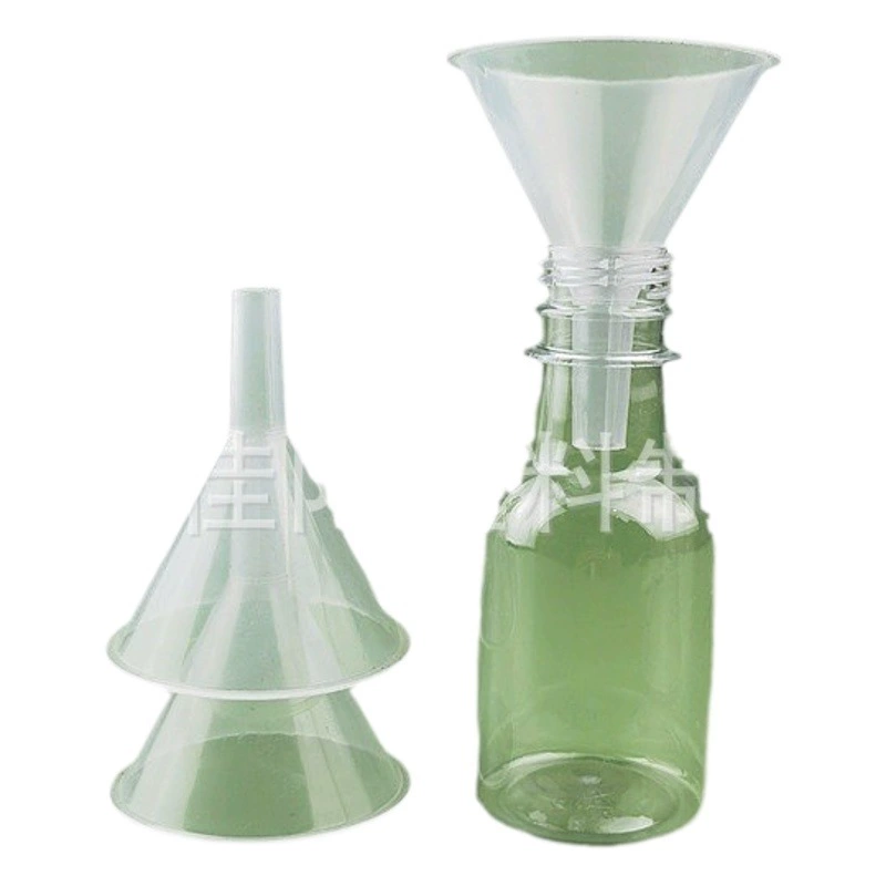 Завод питания PP пластичная Воронка упаковка Духи Эфирное масло Воронка жидкость упаковка небольшая утечка плоский рот длинная трубка Воронка ведро