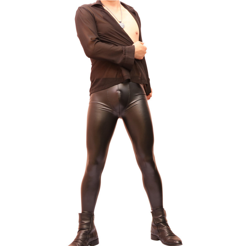 Seductive Nk32 Sexy Men's Latex Ammonia Tight-Fitting Leather Pants Waterproof Men's Casual Summer Custom-Made