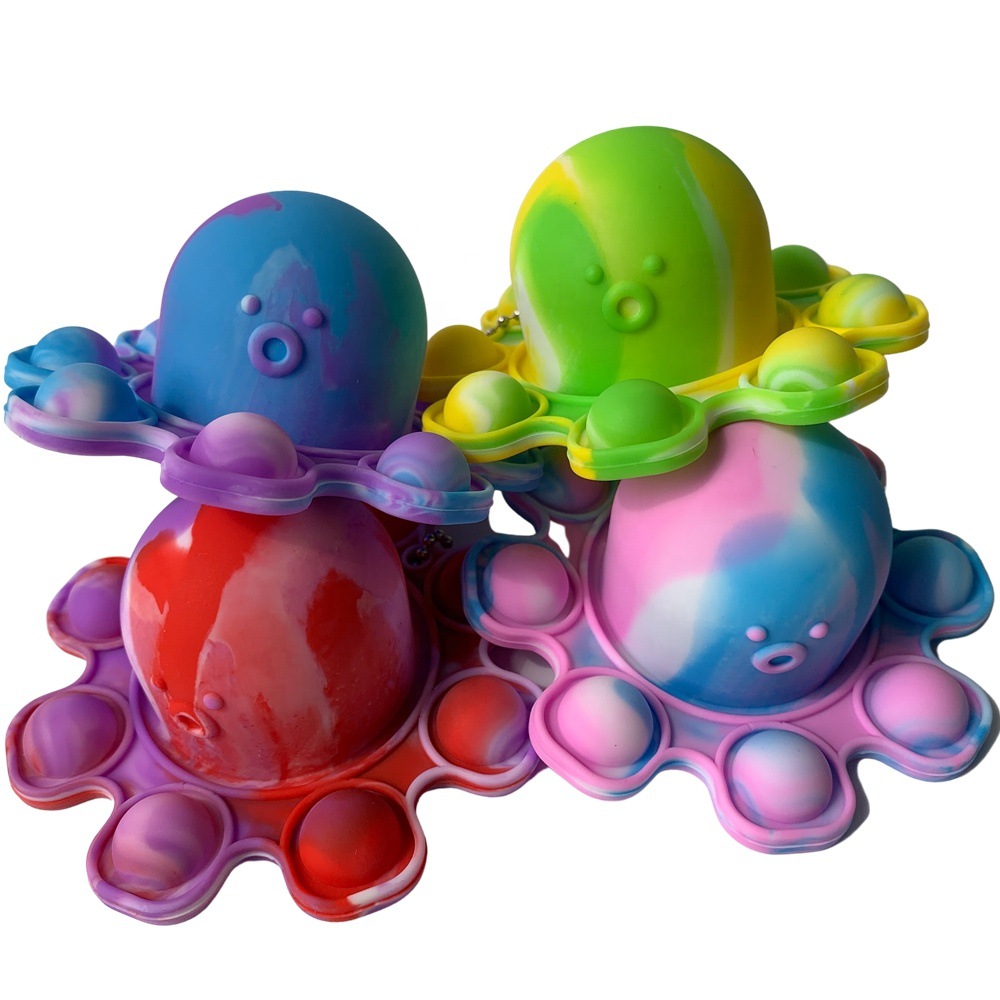 goods in stock silica gel octopus Two-sided colour Flip doll octopus a doll octopus Two-sided Reversible octopus