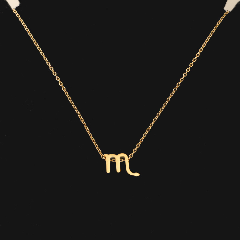 Fashion Constellation Titanium Steel Handmade Pendant Necklace 1 Piece