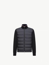 NFC芯片正确版高品质M家新款针织羽绒服百搭简约薄款外套拼接夹克