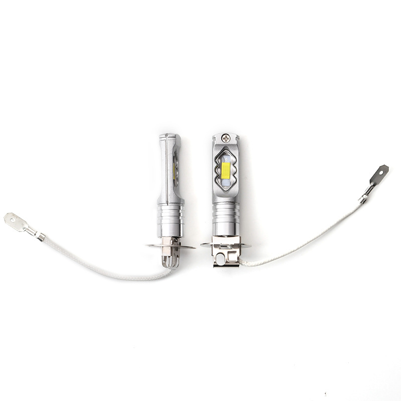 Lámpara de niebla transfronteriza H3 luz blanca resaltada decodificación CSP 3570 lámpara de niebla de automóvil LED lámpara de niebla azul hielo luz dorada