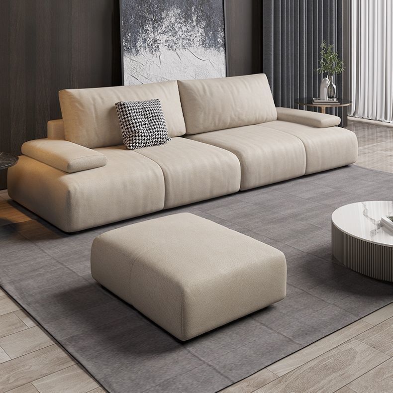 Trendy Italian Minimalist Tech Fabric Sofa Small Apartment Set Home Light Luxury Ins Style Straight Washable Sofa