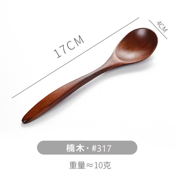 17*4cm 오래된 페인트 뾰족한 꼬리 둥근 숟가락-317