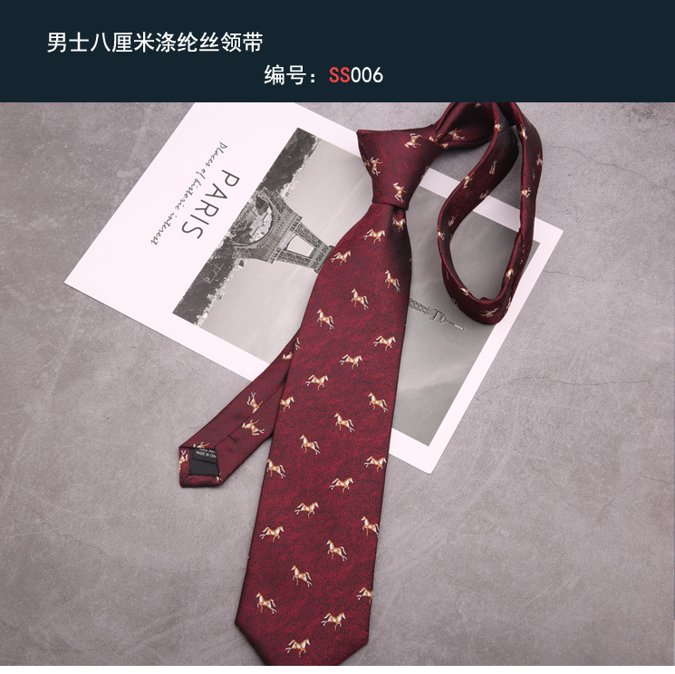 Ropa formal de los hombres de la boda del novio de los hombres de negocios Azul Rojo mano anudada traje de rayas patrón animal corbata