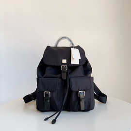 欧美降落伞双肩包尼龙防水学院风旅行TB休闲背包磁扣翻盖抽绳跨境