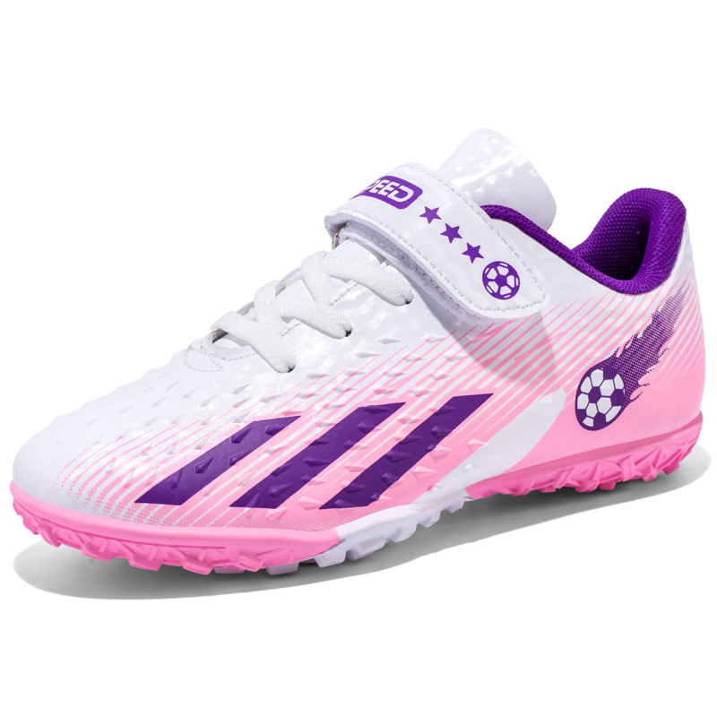 Cross-border 2025 nuevos zapatos de fútbol masculino y femenino 2025 zapatos de fútbol transpirables zapatos de entrenamiento de césped interior antideslizantes