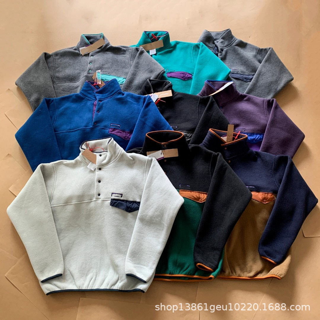 Cross-Border Supply of High-Quality Japanese-Style P@T@ Fleece Pullover Sweatshirt Jacket for Men and Women, Couple Style