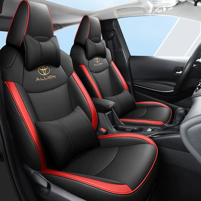 Modelə uyğun (Original) oturacaq örtükləri Seat Cushion All Seasons Surrounded - black-and-red-full-leather-deluxe-edition-remarks-model-year-all-inclusive-rear