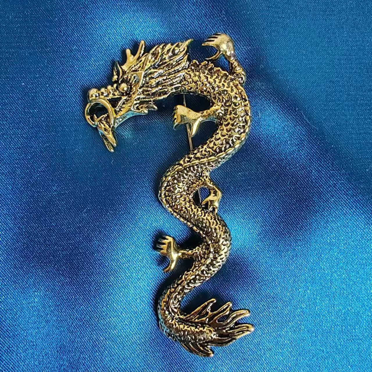 Chinoiserie Cool Style Dragon Alloy Plating Unisex Brooches display picture 19