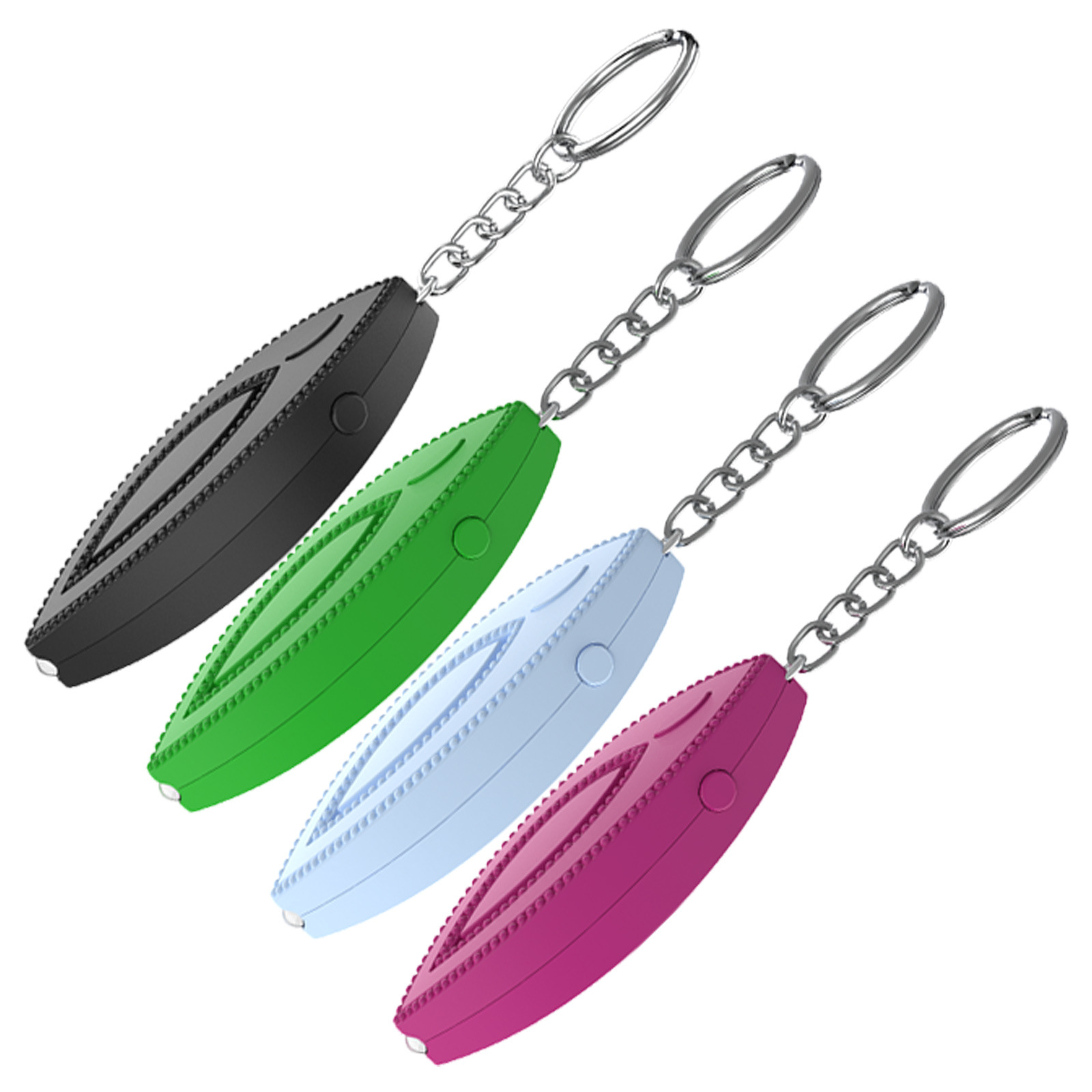 Alarma Personal Forma de Hoja MP-A04 con Luz LED para Autodefensa