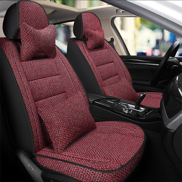 L5U [Four Seasons General Motors] Car Cushion Full Encircled Seat Cover Hemp Breathable Fabric Five Linen Special Seat