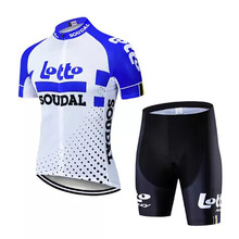 夏季新款Lotto车队版骑行服户外运动短袖骑行服套装 可定做轮滑服