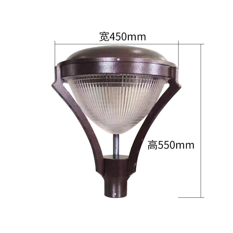 Venta al por mayor de pantallas para lámparas LED de jardín, cabezales de lámparas solares para jardín, cabezales de farolas, luces de calle para paisajismo de villas, parques y jardines comunitarios. image 51