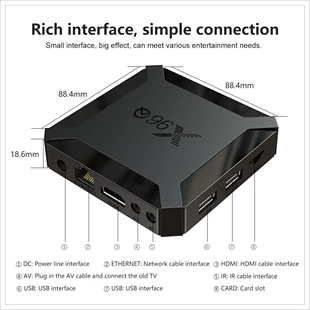 X96q Quanzhi H313 Android 10 сет-топ бокс, приставка для ТВ, видеоплеер