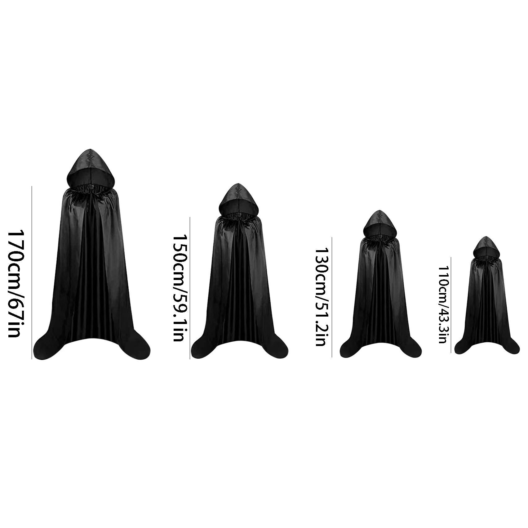 Capas de Halloween Capas de la muerte Capas de adultos Niños Fantasmas Feast Magos Capas de diablo Bar Disfraces de fiesta