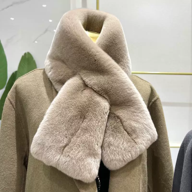 Swan, double-sided warm scarf, Korean style