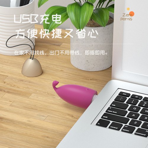 Lele Little Penguin USB Soft Cute Hook G-spot Wireless Egg Multi-speed Vibration Female Massager Adult Sex Toy
