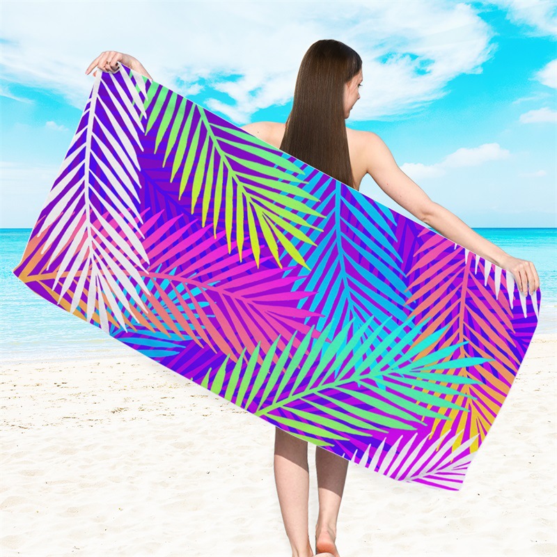Comercio exterior Amazon toalla de playa de impresión digital europea y americana toalla de secado rápido toalla de felpa de microfibra toalla de baño de piscina