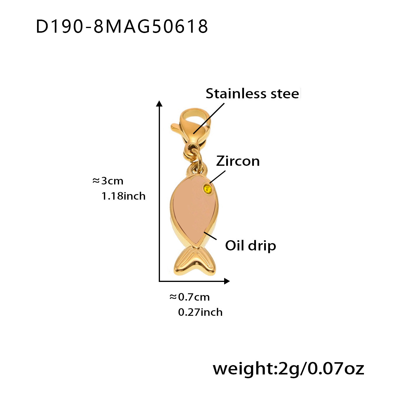 D190-8 골드 펜던트