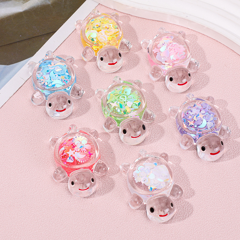 Full red chan with transparent turtle children's toys three-dimensional micro landscape ornaments DIY decorations cartoon accessories Full red chan with transparent turtle children's toys three-dimensional micro landscape ornaments DIY decorations cartoon accessories
