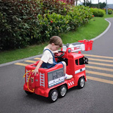 Электрическая интерактивная игрушка с сидением подходит для мужчин и женщин, пожарная машина, дистанционное управление, для детей и родителей
