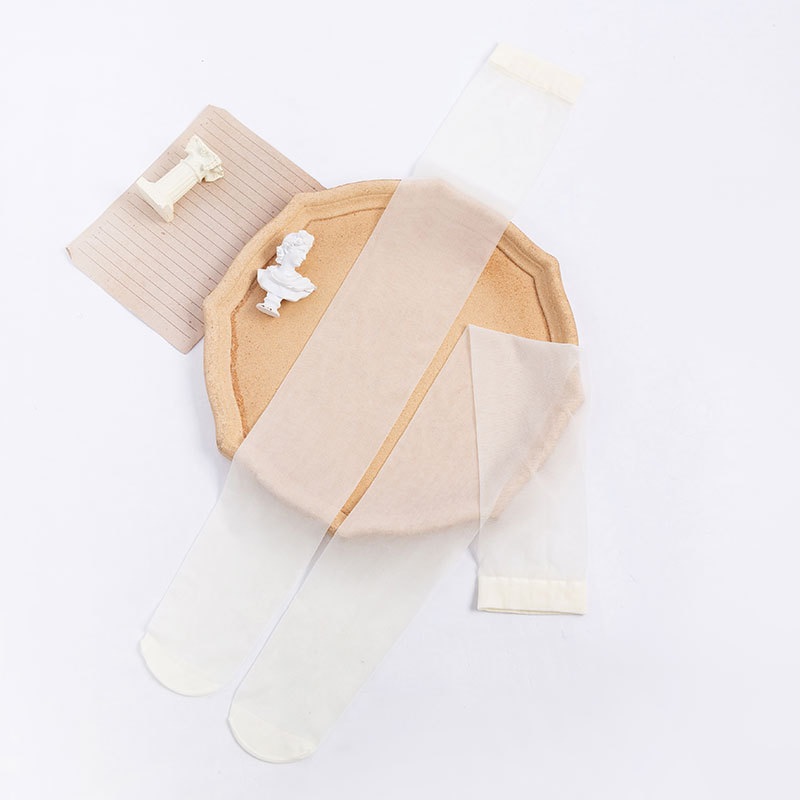 Calcetines delgados de las mujeres del verano sobre la rodilla transparente en blanco y negro sexy pierna que forma calcetines estilo JK color sólido ins moda estudiante Calcetines