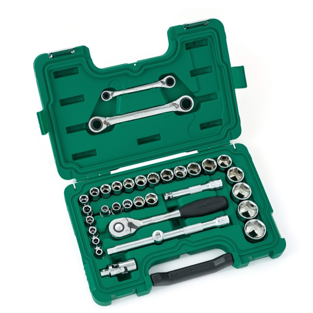 现货世达五金工具SATA33件12.5MM系列套筒组套汽修工具套装09099