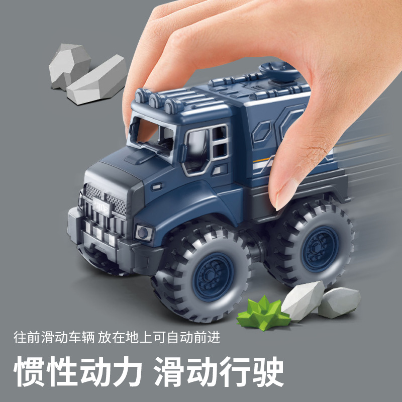 Nuevo modelo de simulación de misiles antiaéreos militares para niños juguete coche de inercia juguete coche de un generador image 2