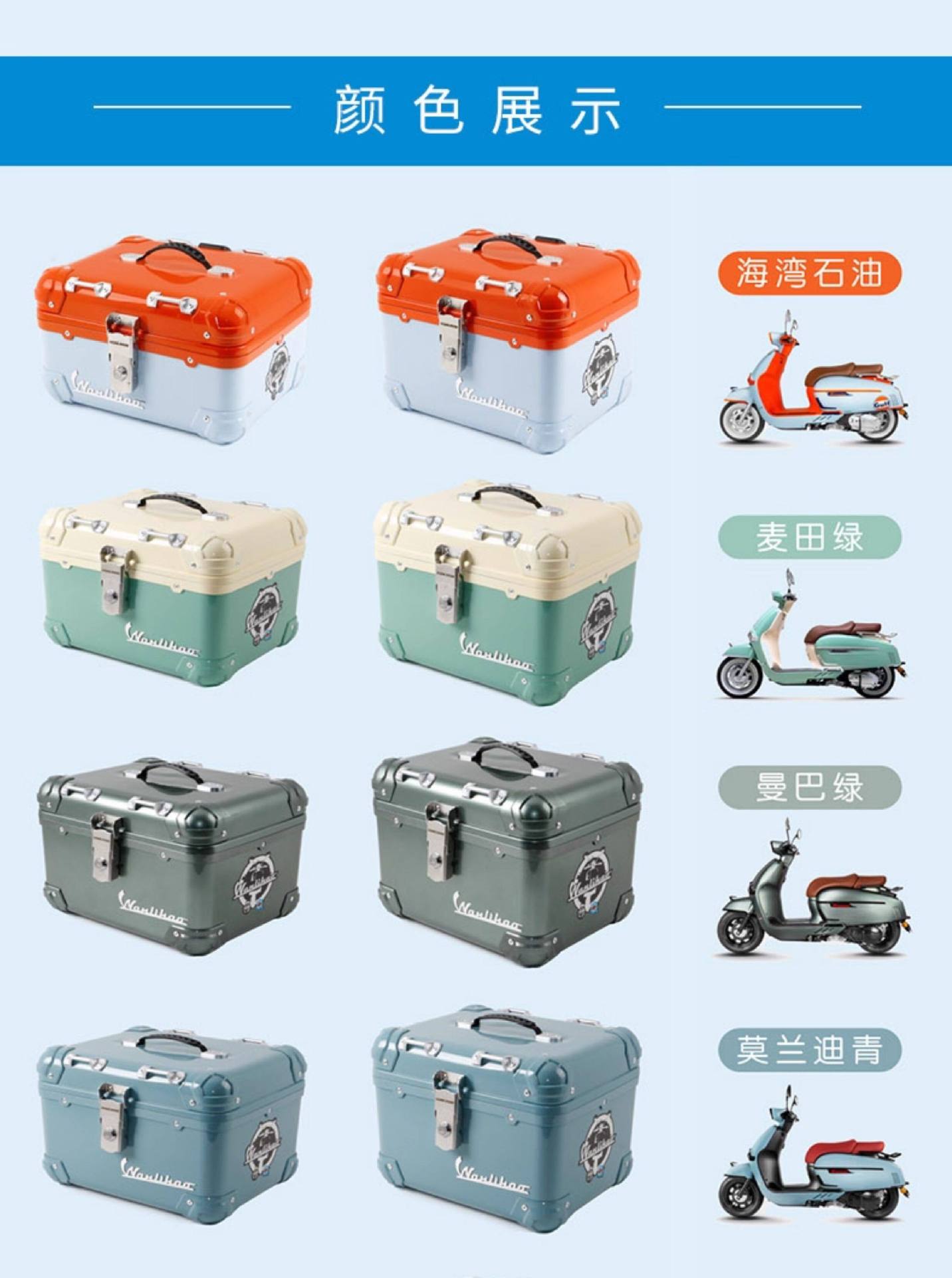 Wanlihao is suitable for the trunk of Victoria motorcycles and electric vehicles, a universal storage box, not made of aluminum alloy