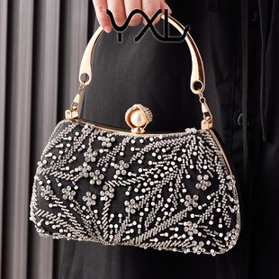 European and American ladies dinner bag heavy industry beaded cheongsam bag annual wedding bride hand bag partybag manufacturers